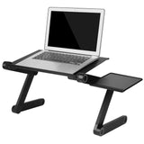 Adjustable Ergo Laptop Stand with detachable mouse tray & ventilation