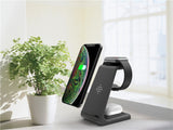 3 in 1 Wireless Charging station For iPhone or Samsung phones, Buds/airpod and Apple Watch