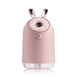 Cute Air Humidifier/Mist, Ultrasonic Aroma Essential Oil Diffuser Built-in battery Rechargeable via USB