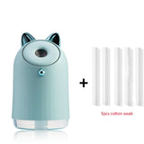 Cute Air Humidifier/Mist, Ultrasonic Aroma Essential Oil Diffuser Built-in battery Rechargeable via USB