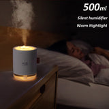 Portable Ultrasonic USB Humidifier With Warm Night Lamp